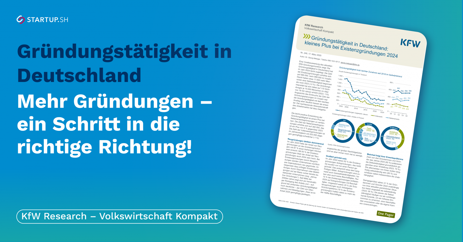 KfW Research: Gründungsfähigkeit in Deutschland